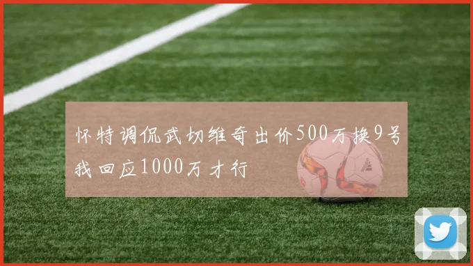 怀特调侃武切维奇出价500万换9号我回应1000万才行